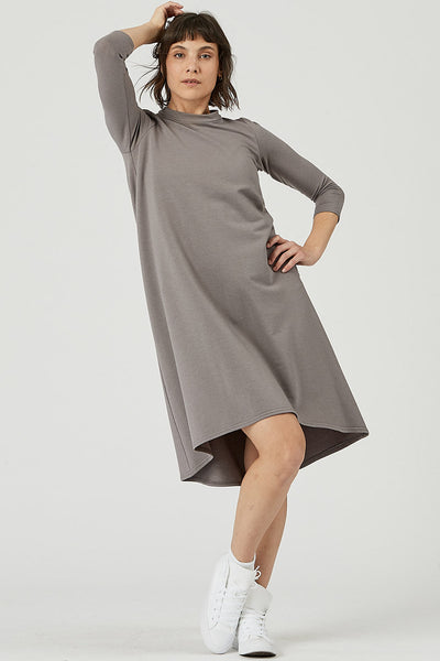 Tencel Mock Neck 3/4 Sleeve Julia Dress